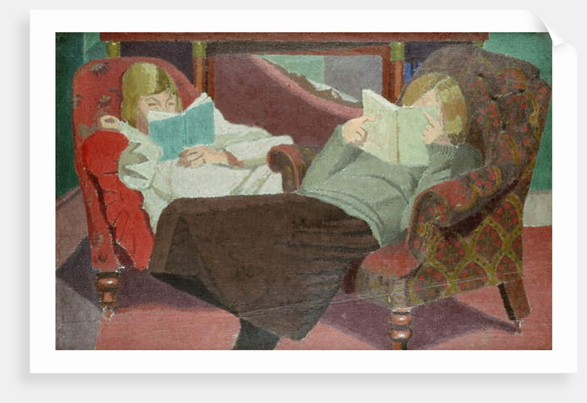 Two Girls Reading by Malcolm Drummond