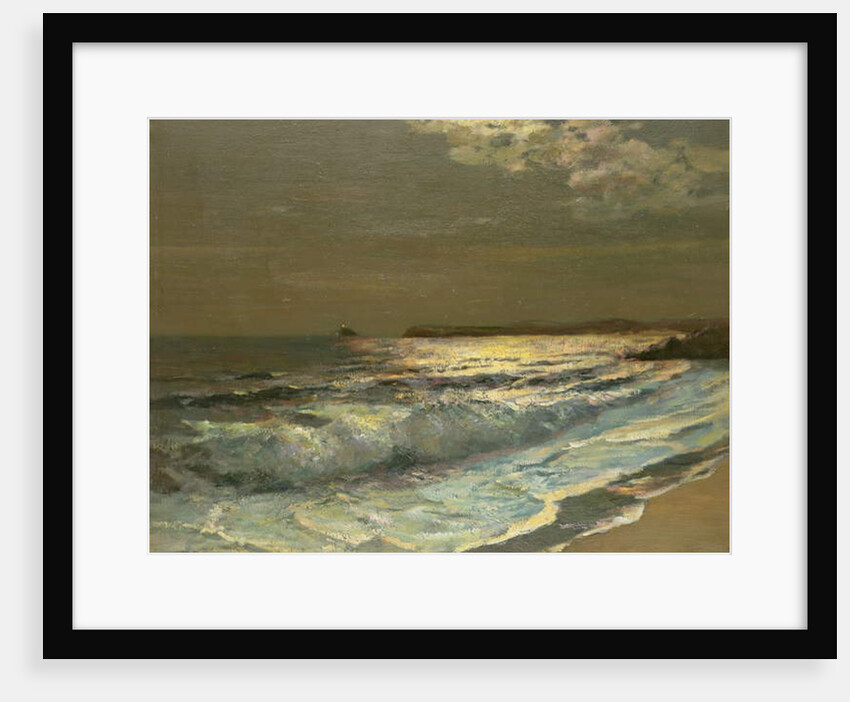 The Moonlit Breaking Wave by Albert Julius Olsson