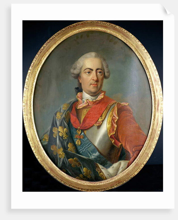 Portrait of King Louis XV of France, wearing the Order of the Golden Fleece by Carle van Loo