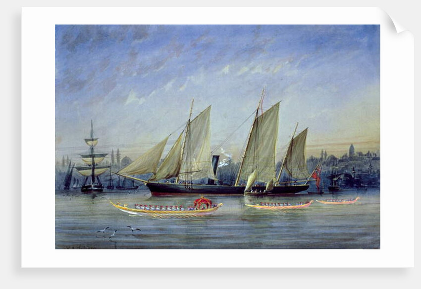 Vessels Moored in the Bosphorus by Capt. Charles A. Lodder