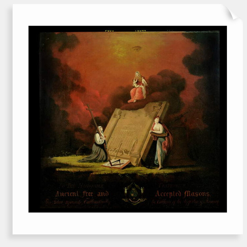 Allegorical Group with Masonic Symbolism, 1810 by English School