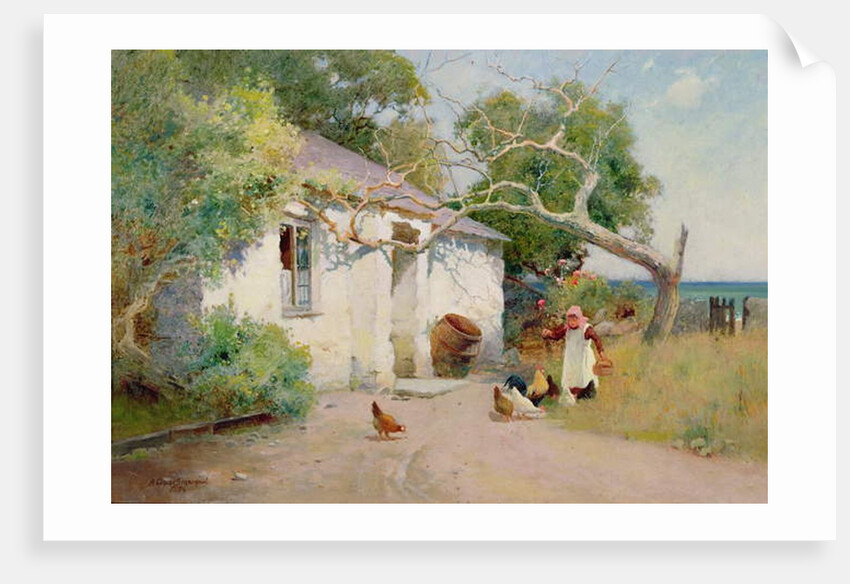 Feeding the Hens, 1894 by Arthur Claude Strachan