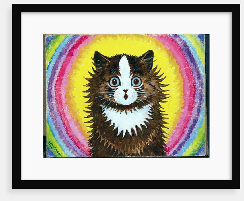 Cat in a Rainbow by Louis Wain