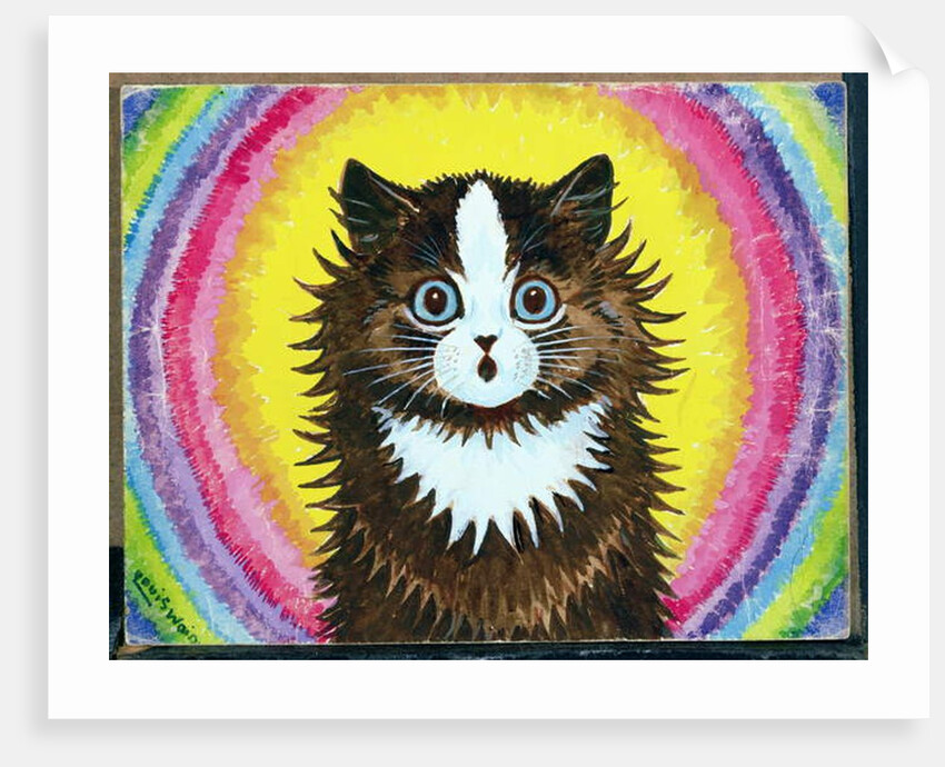 Cat in a Rainbow by Louis Wain