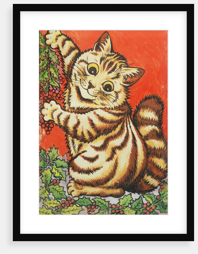 Christmas Cat by Louis Wain
