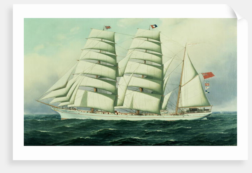 The East African in Full Sail by Antonio Jacobsen