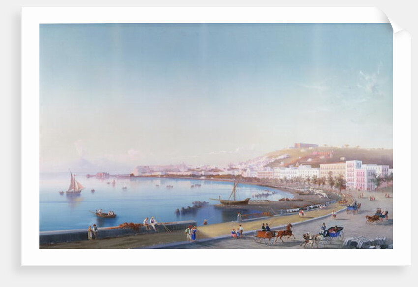 Naples from Mergellina by P. Lapira