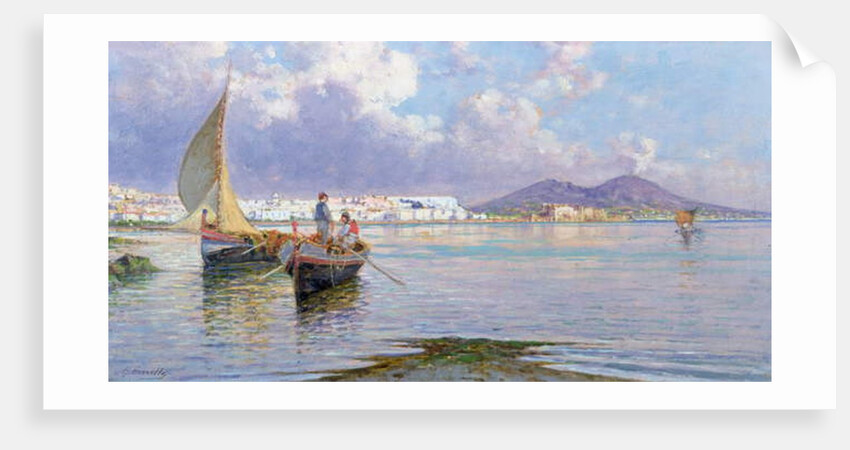 Naples, from Mergellina by Giuseppe Carelli