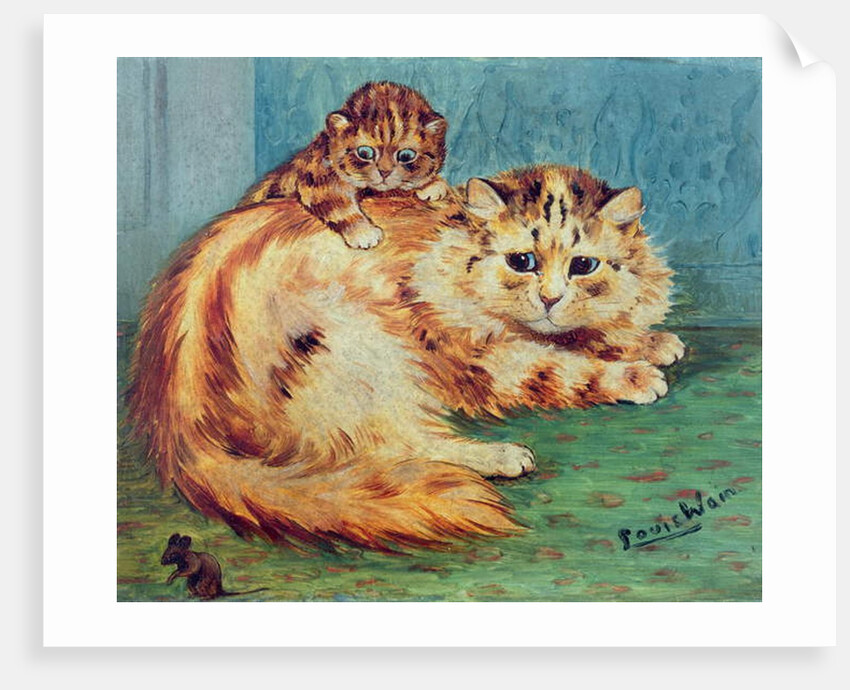 Cheeky Mouse! by Louis Wain