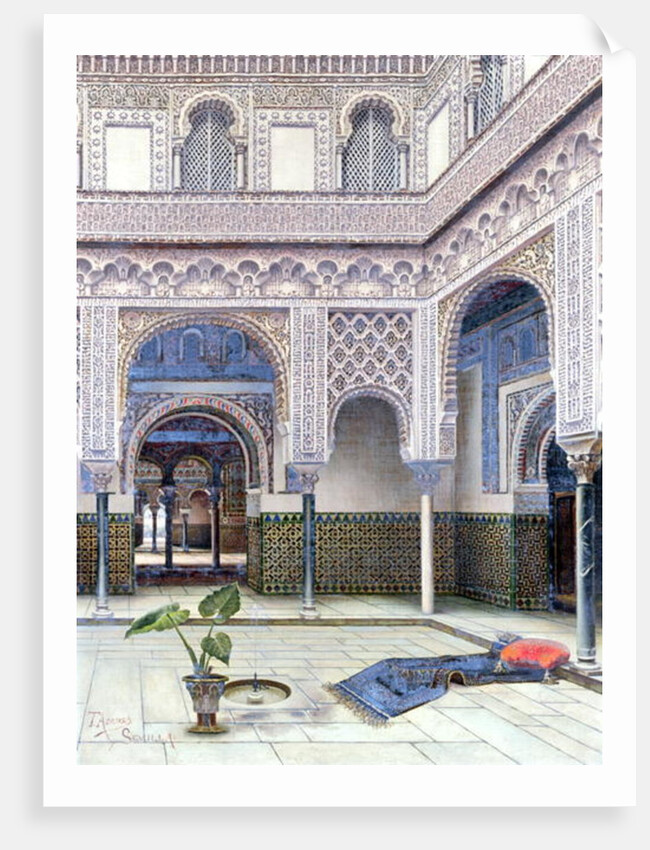 Interior of a palace, Seville by Tomas Aceves