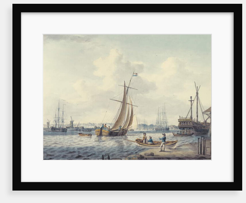 A View of Greenwich and Deptford showing the Royal Naval College and the Royal Dockyard, 1789 by William Anderson