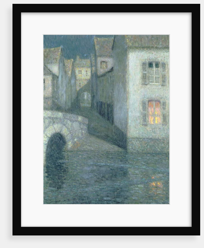 Houses on the river, Chartres, 1929 by Henri Eugene Augustin Le Sidaner