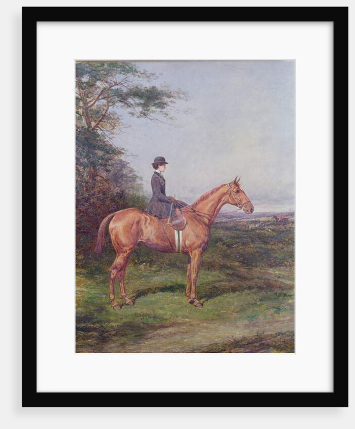 Miss A.L.North on 'Ivanhoe' by Heywood Hardy