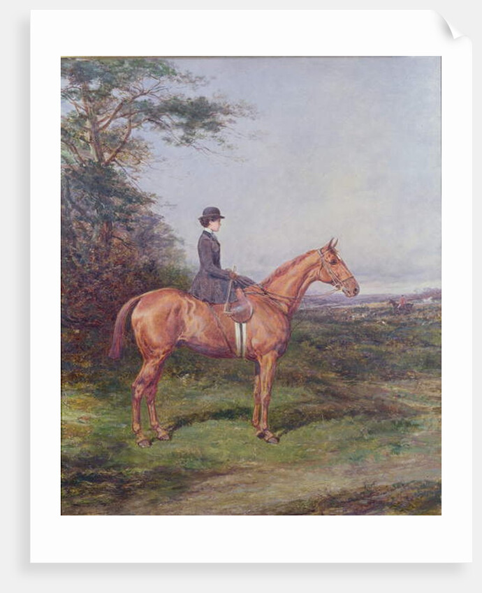 Miss A.L.North on 'Ivanhoe' by Heywood Hardy