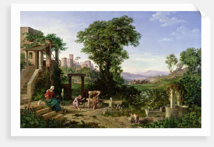 Christ the Carpenter, 1860 by Edmund Worndle von Adelsfried