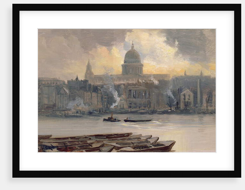 St.Paul's from the River by George Hyde Pownall