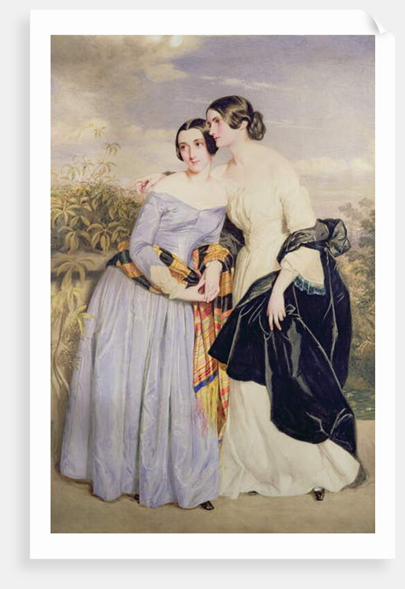 Mrs Partridge and her sister Miss Croker, c.1850 by George Richmond