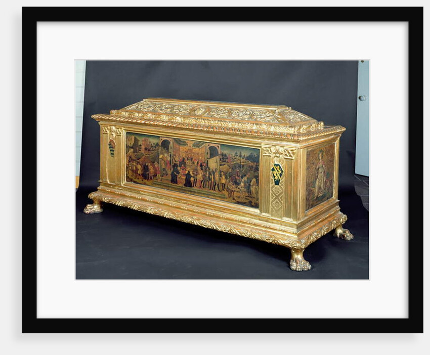 Cassone with panels depicting The Continence of Scipio and allegories of Fortitude and Prudence by Anonymous