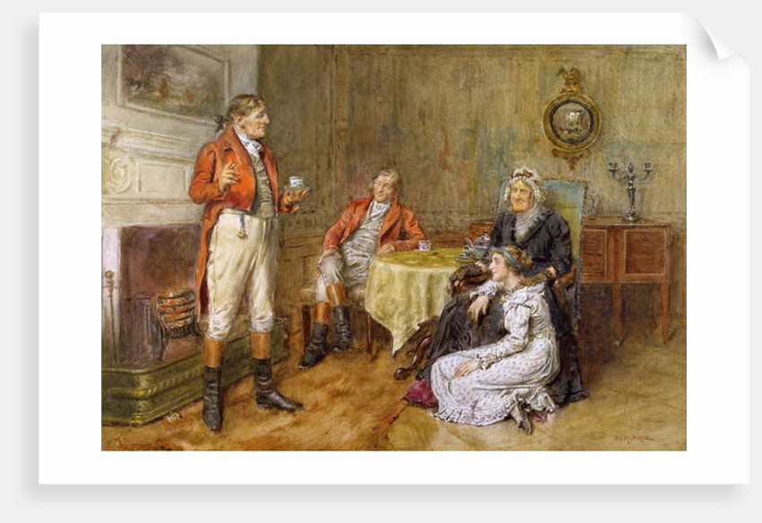 A Huntsman Reciting a Tale by George Goodwin Kilburne