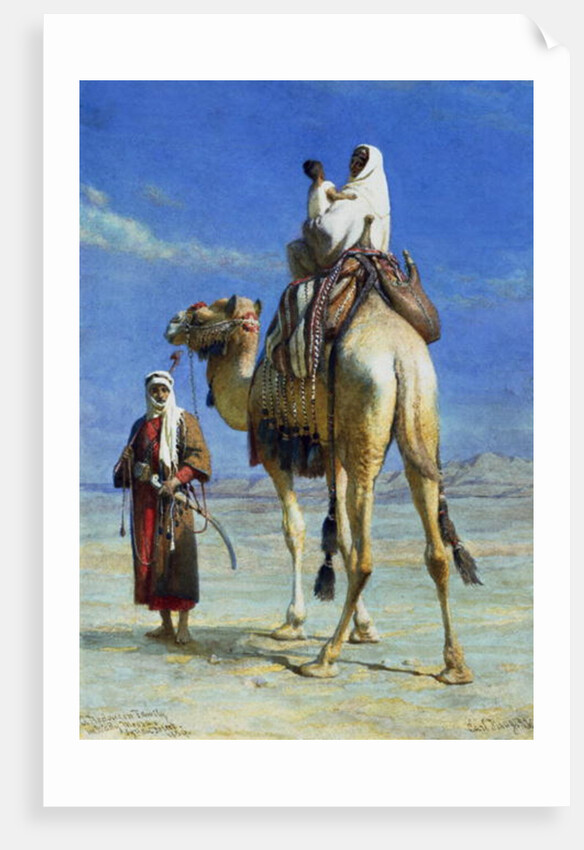 A Bedoueen Family in Wady Mousa, Syrian Desert, 1859 by Carl Haag