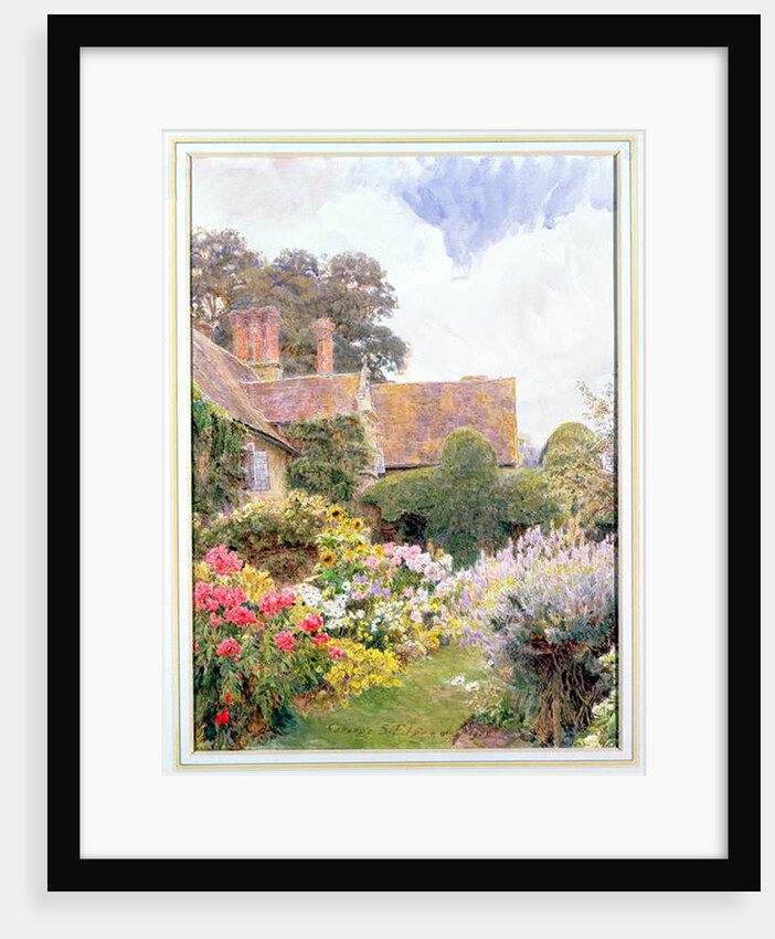 The Gardens of the Manor House, Cleeve Prior, Worcestershire by George Samuel Elgood