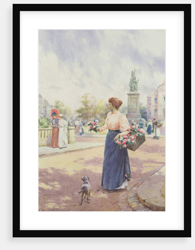 A Parisian flower seller, 1898 by Alfred Jr. Glendening