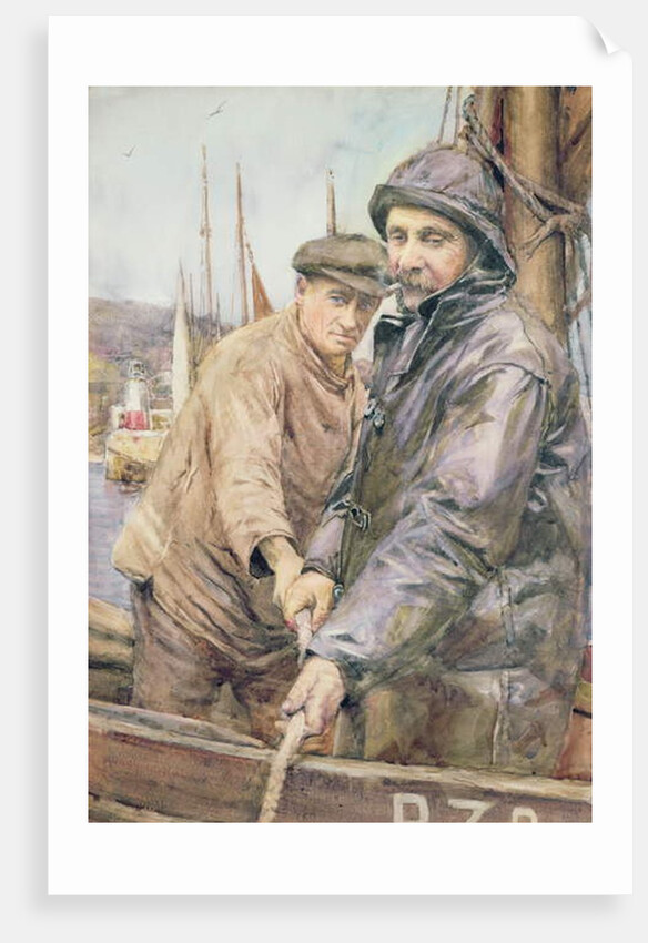 Hauling in the net by Henry Meynell Rheam