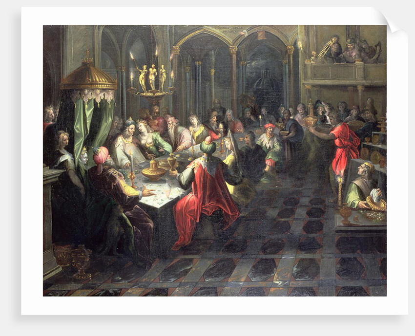 Belshazzar's Feast, c.1600 by Jan Harmensz. Mutter