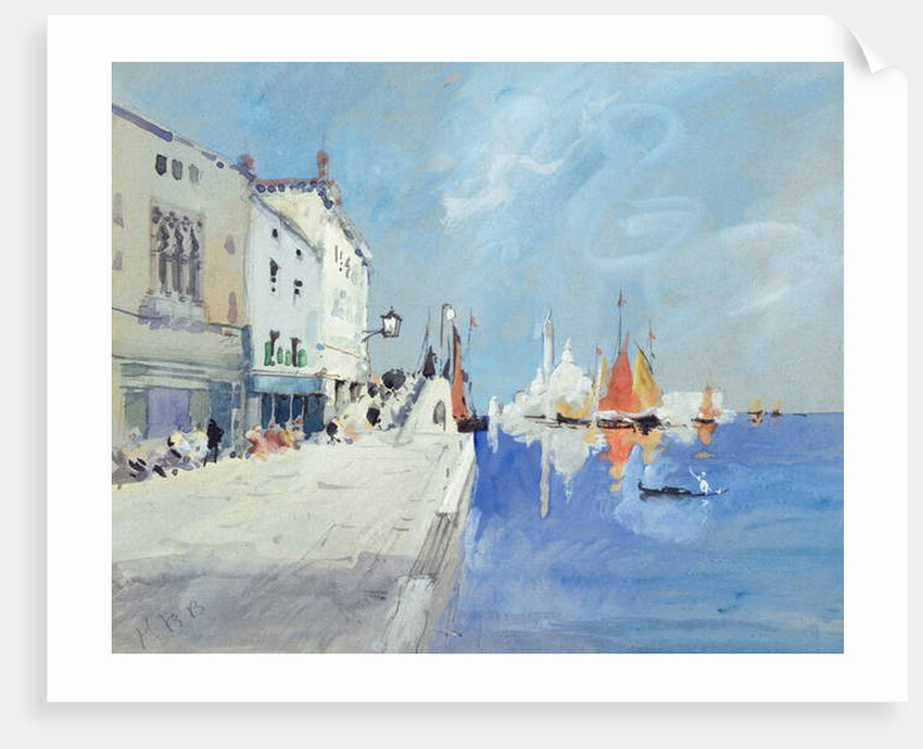 The Fondamenta delle Zattere, Venice by Hercules Brabazon Brabazon