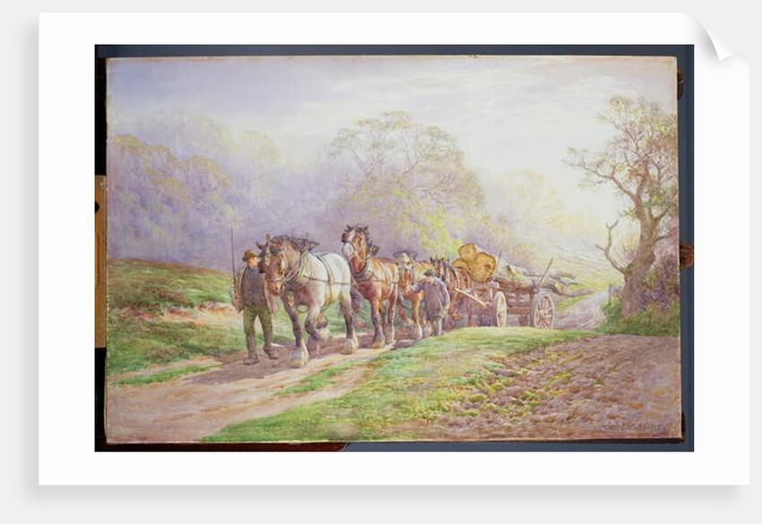 A Logging Team returning Home by Charles James Adams