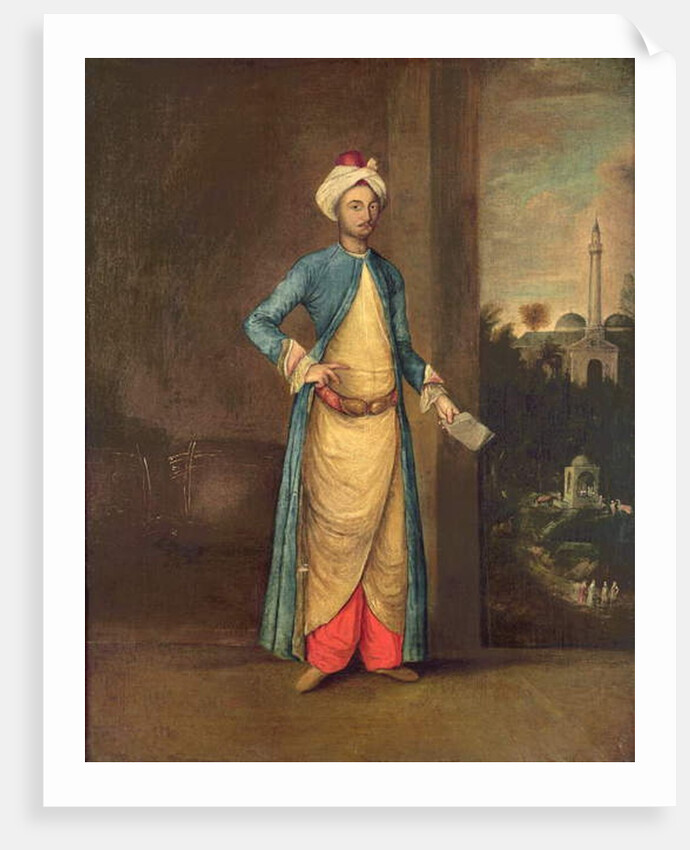 Middle Eastern Court Official in an Interior by French School