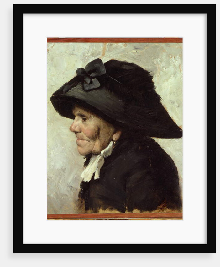 Study of the Head of an Old Woman, 1880s by Henri Jules Jean Geoffroy