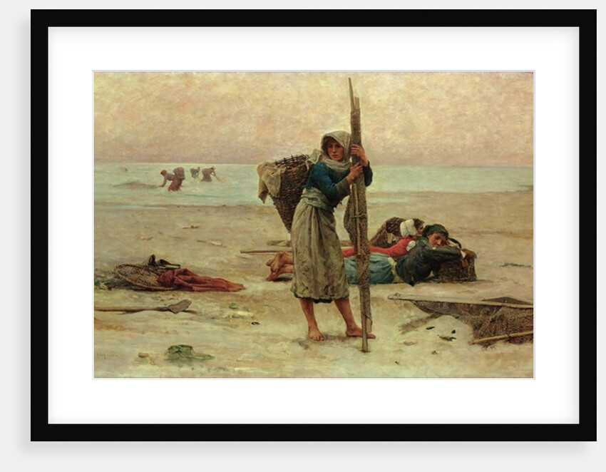 Oyster Catching, 1884 by Pierre Celestin Billet