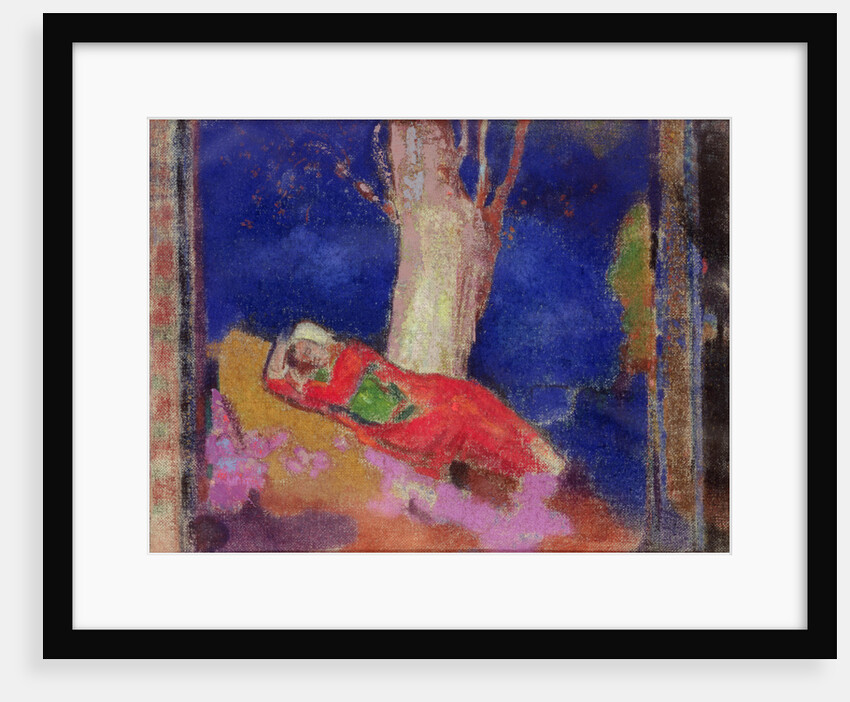 Woman Sleeping under a Tree, 1900-01 by Odilon Redon