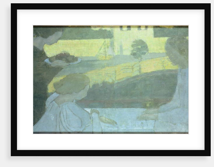 Martha and Mary, first version on the verso of the finished painting, 1896 by Maurice Denis