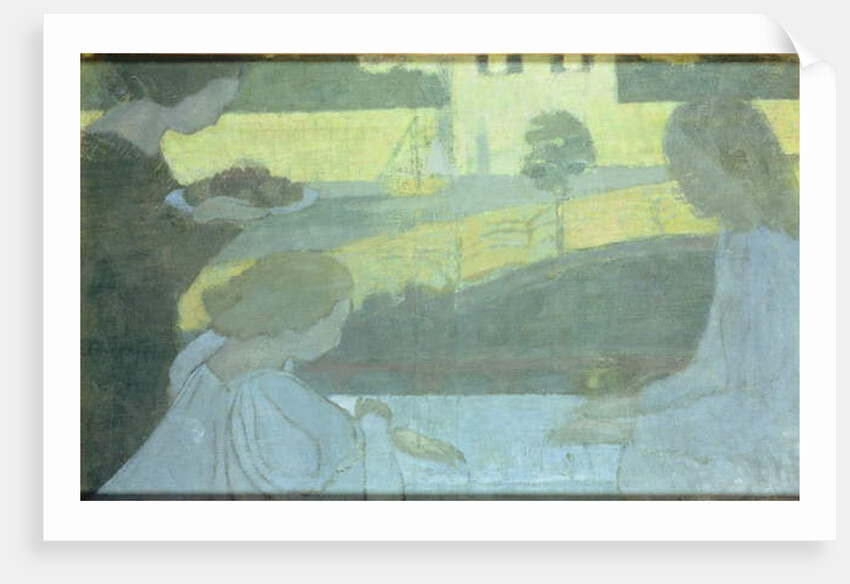 Martha and Mary, first version on the verso of the finished painting, 1896 by Maurice Denis