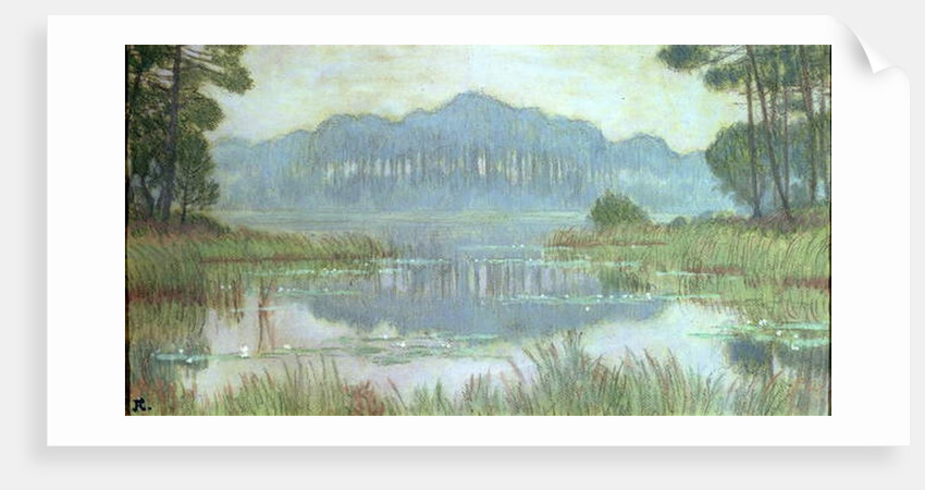 Landscape with Overgrown Pond, c.1900 by Jean Francis Auburtin