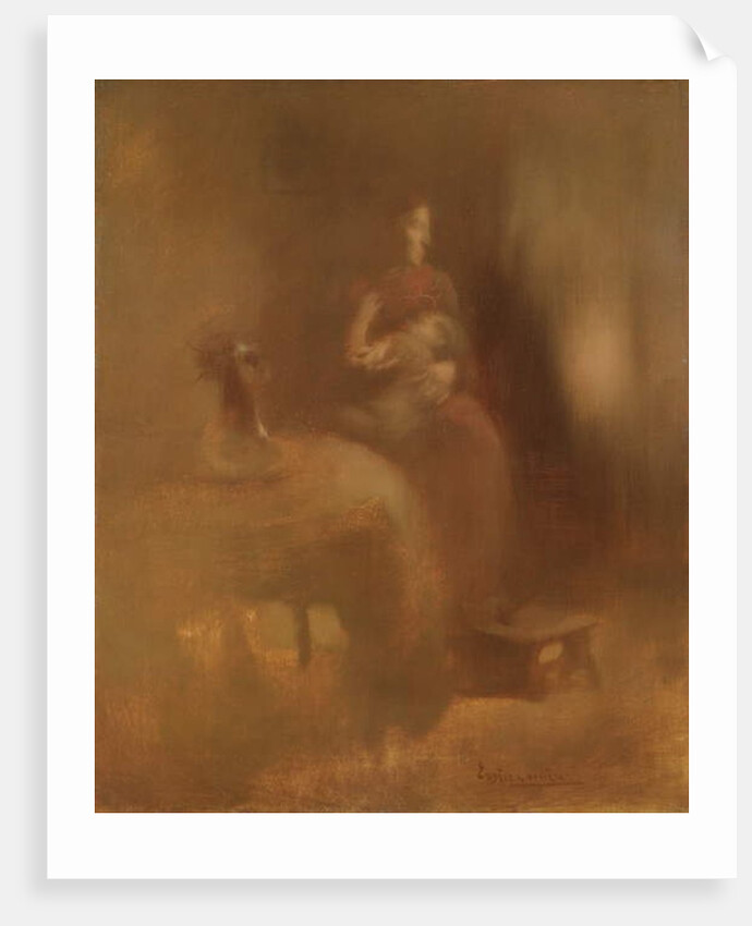 Woman with a Child, late 1890s by Eugene Carriere