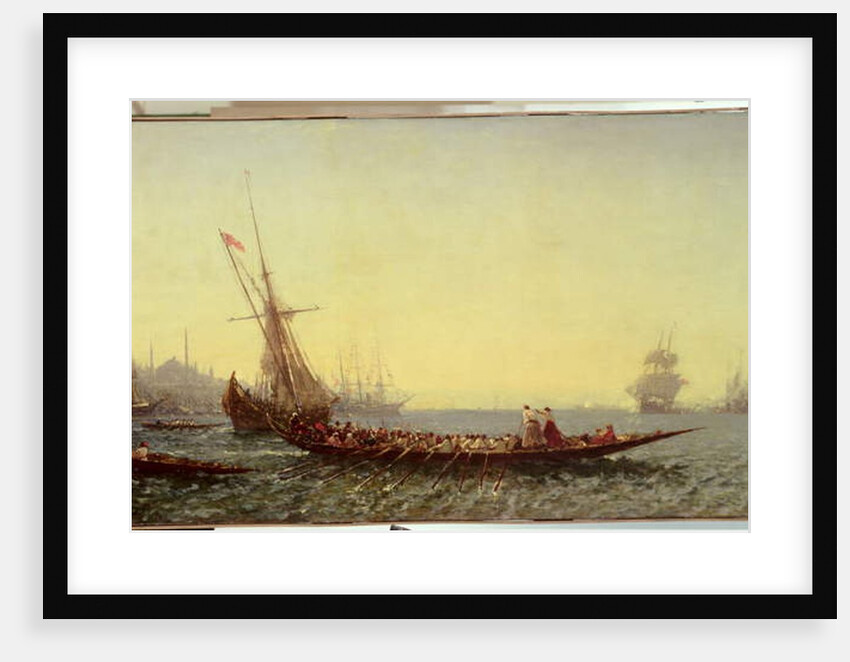 Harbour in Constantinople, 1880s by Felix Ziem