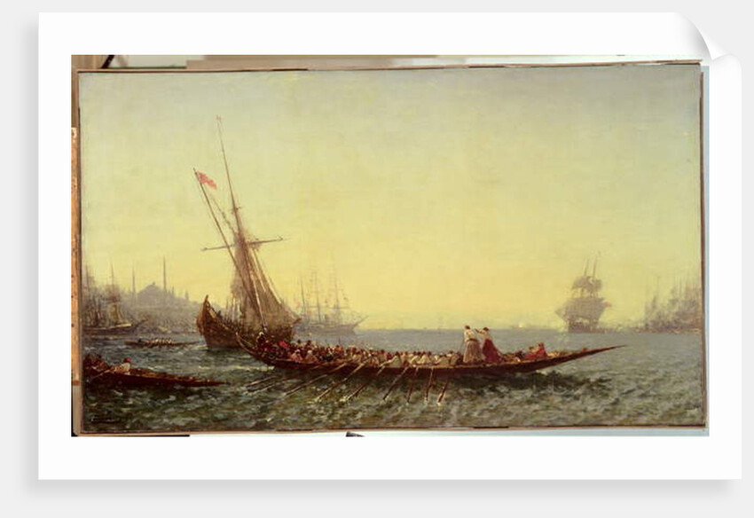 Harbour in Constantinople, 1880s by Felix Ziem