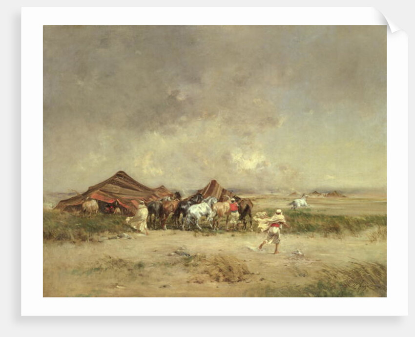 Arab Encampment, 1872 by Victor-Pierre Huguet
