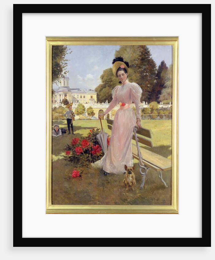 Portrait of Princess Z.N. Yusupova with her Two Sons at Arkhangelskoe, 1894 by Francois Flameng