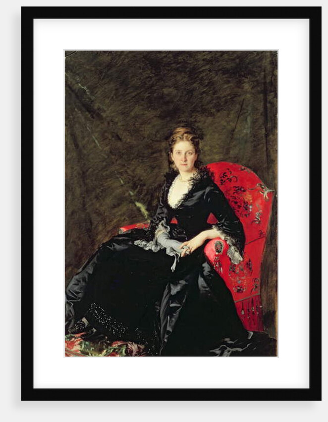 Portrait of Mme N.M. Polovtsova, 1876 by Charles Emile Auguste Carolus-Duran
