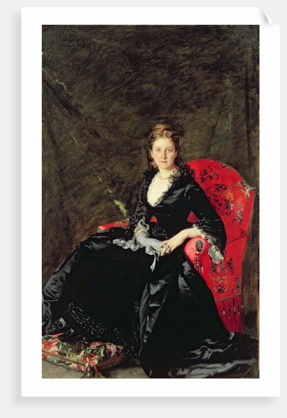 Portrait of Mme N.M. Polovtsova, 1876 by Charles Emile Auguste Carolus-Duran