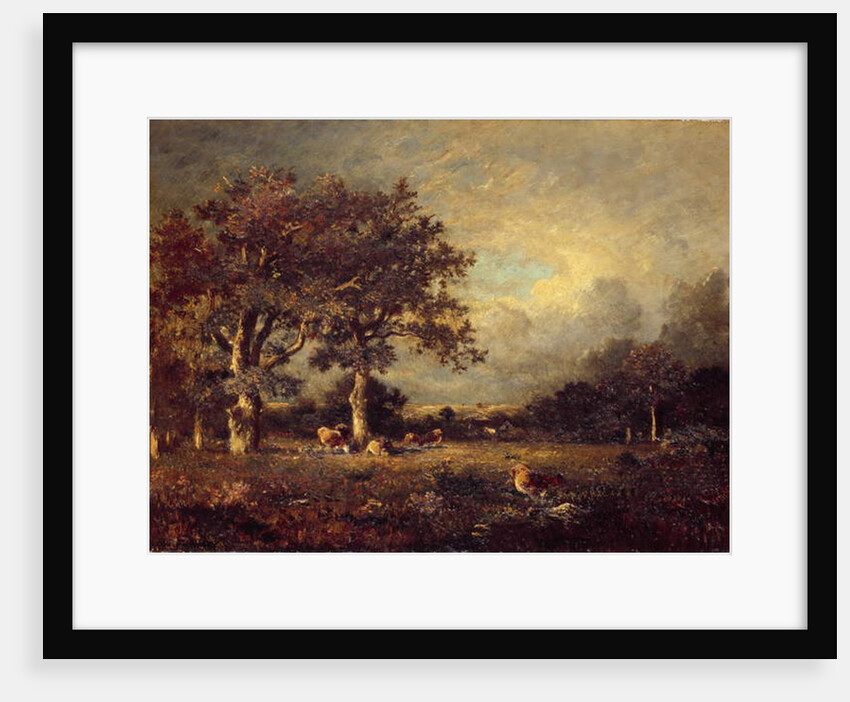 Landscape with Cows, 1870s by Jules Dupre