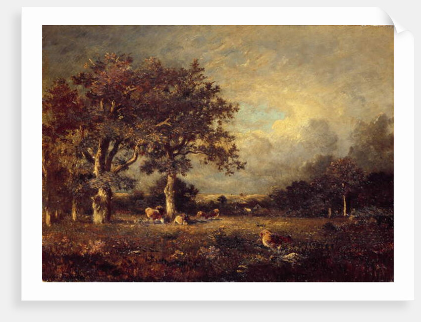 Landscape with Cows, 1870s by Jules Dupre