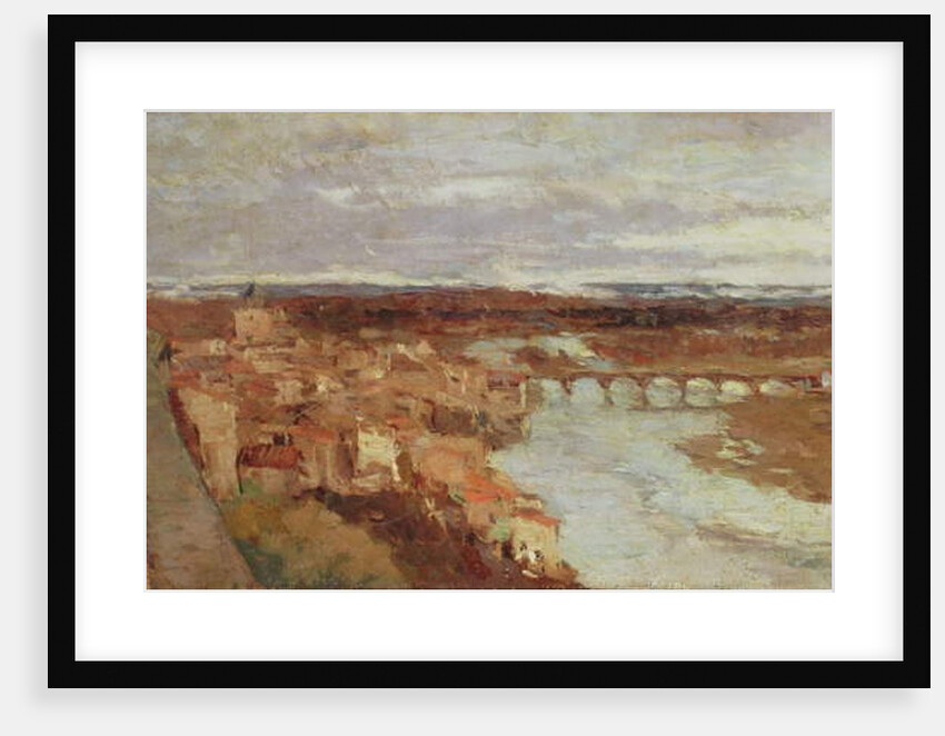 View of the Town of Pont-du-Chateau, c.1895 by Albert-Charles Lebourg