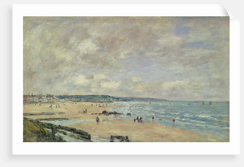 Beach at Trouville, 1893 by Eugene Louis Boudin