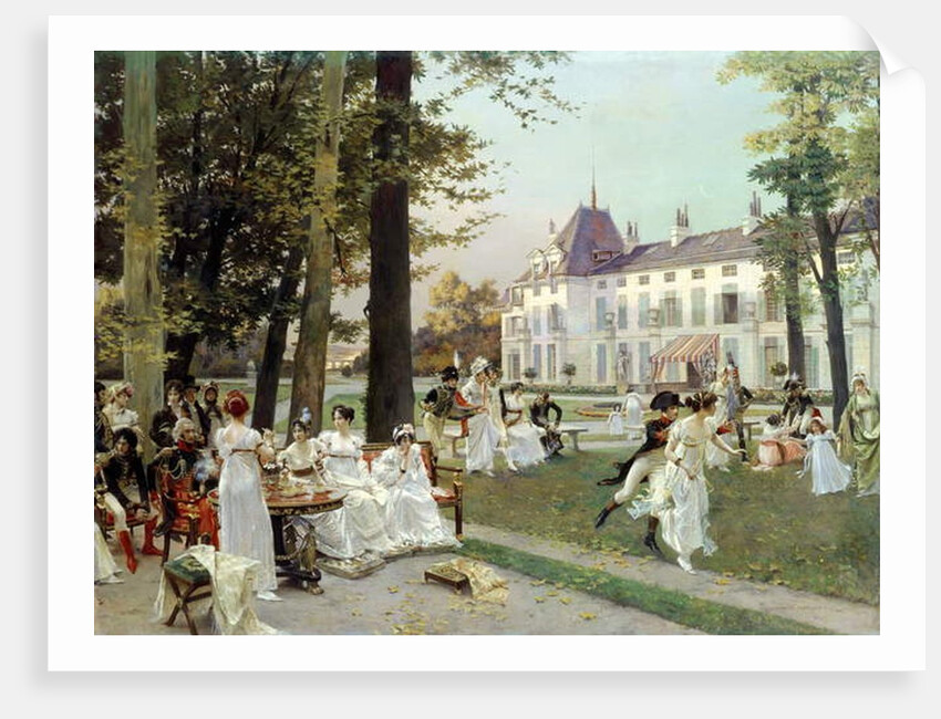 Reception at Malmaison, 1802 by Francois Flameng