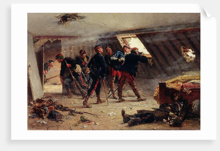 Episode from the Franco-Prussian War, 1875 by Alphonse Marie de Neuville